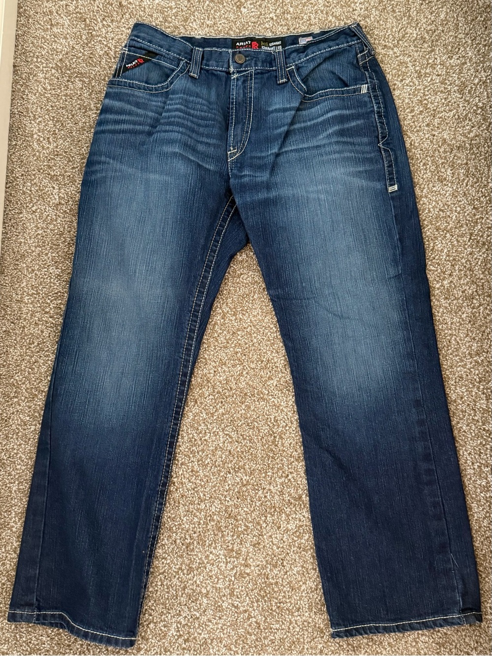 NWOT Ariat Men's M5 Flame-Resistant (FR) Straight Leg Jeans 34/30